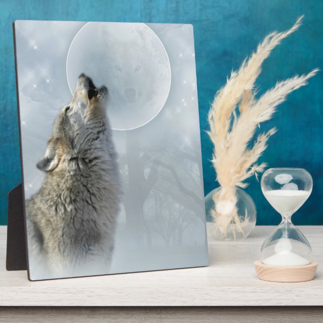 Photo Plaque bleue de Wolf 8X10 (Côté)
