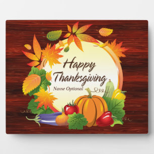 Photo Plaque bon thanksgiving 5A