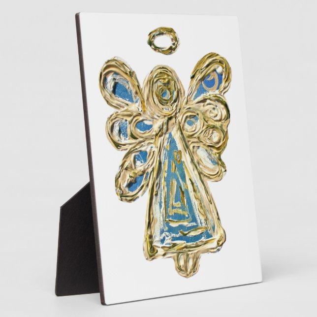 Photo Plaque cadeau de peintures d'art de l'ange bleu ga (Côté)
