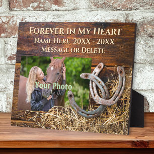 Photo Plaque commémorative de cheval personnalisée, PHOT