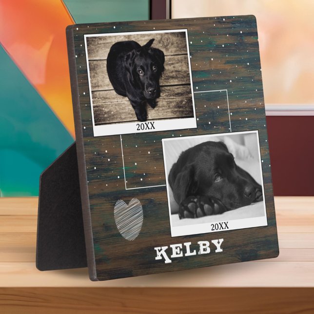 Photo Plaque commémorative de chien de compagnie en bois (Créateur téléchargé)