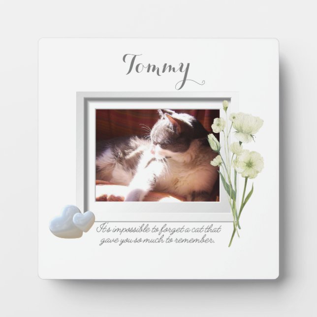 Photo Plaque commémorative inoubliable pour animaux de c (Devant)