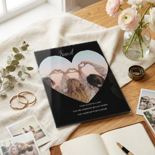 Photo Plaque commémorative personnalisée pour ami Table 