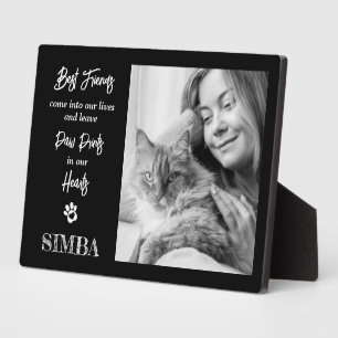 Photo Plaque commémorative personnalisée pour chat