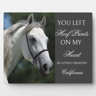 Photo Plaque commémorative personnalisée pour cheval Pho