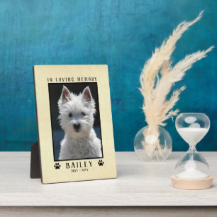 Photo Plaque commémorative personnalisée pour chien avec