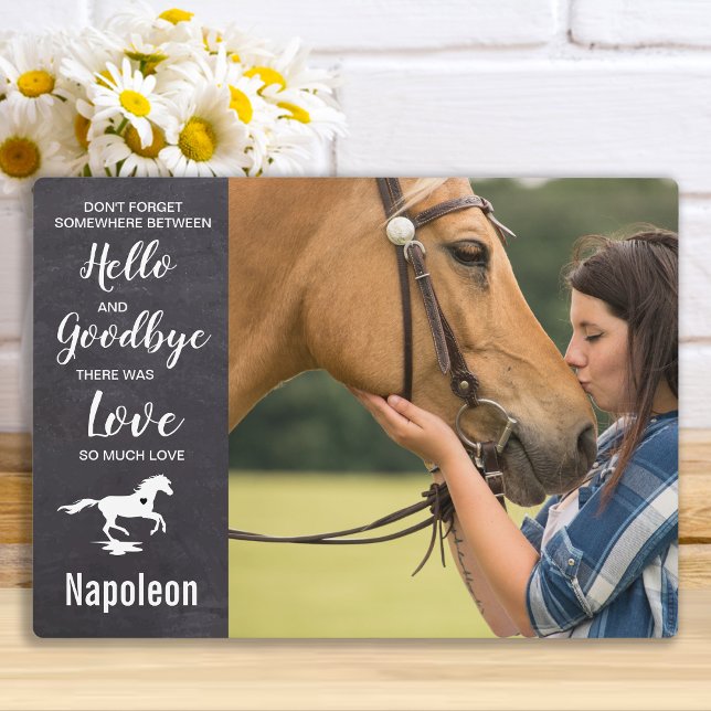 Photo Plaque commémorative pour cheval - Condoléances po (Créateur téléchargé)