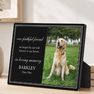 Photo Plaque commémorative pour chien de compagnie en so