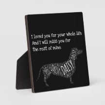 Plaque commémorative pour chien - Plaque personnal