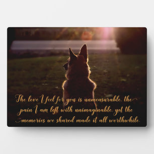 Photo Plaque commémorative pour un beau berger allemand