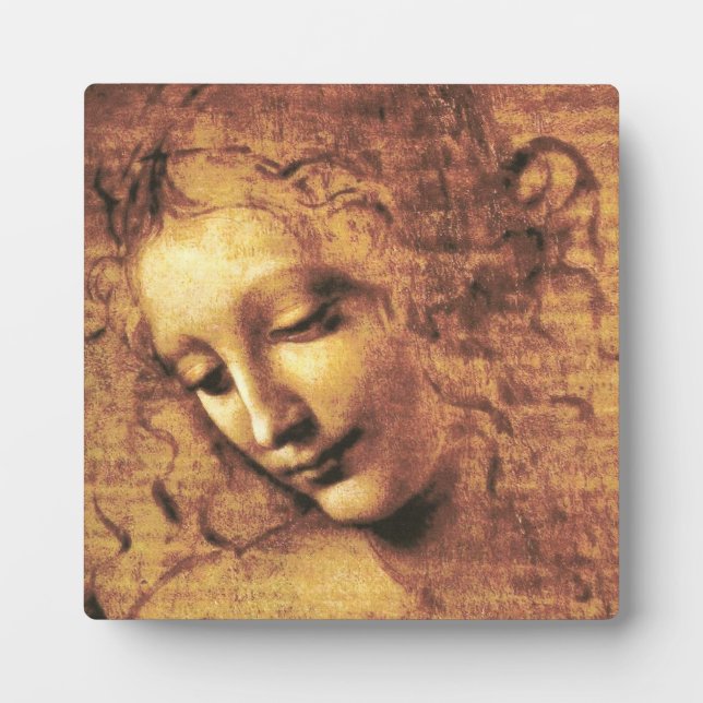 Photo Plaque Da Vinci La Scapigliata (Devant)