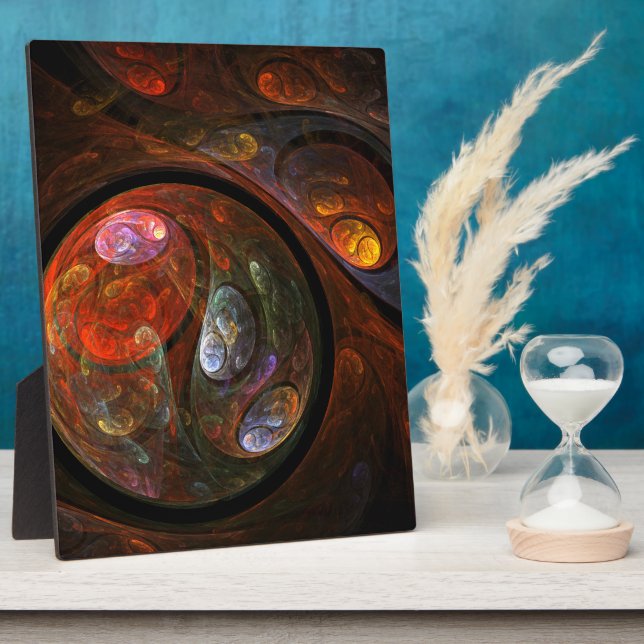 Photo Plaque d'art Abstraite Fluid Connection (Côté)