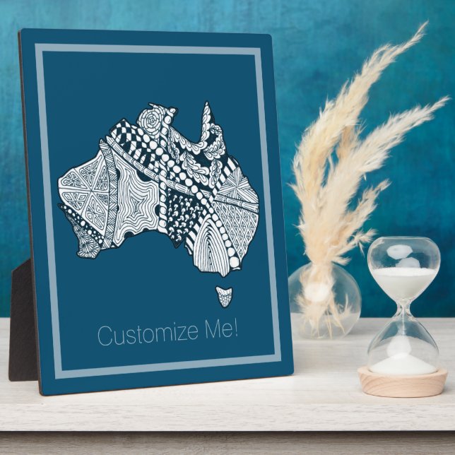 Photo Plaque d'art australienne (Côté)