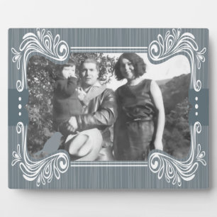 Photo Plaque d'art aux oiseaux gris