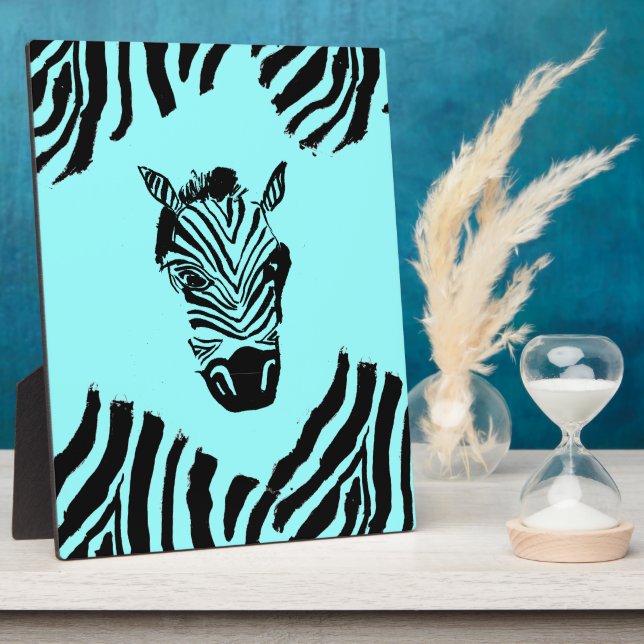Photo Plaque d'art de Zebra (Côté)