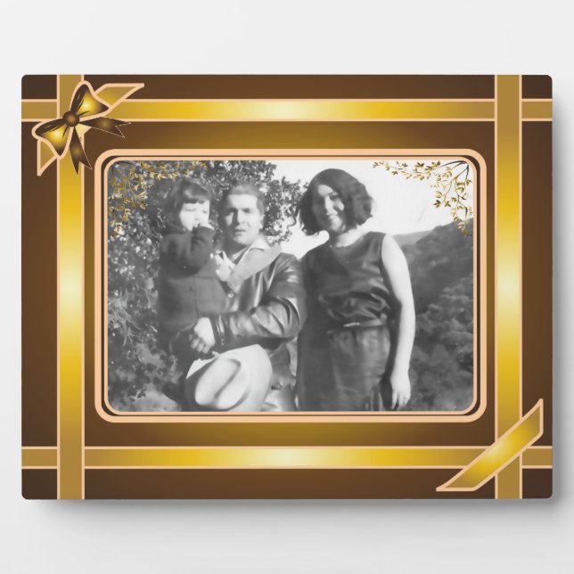 Photo Plaque d'art en ruban or (Devant)