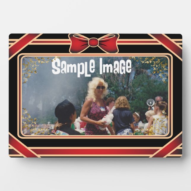 Photo Plaque d'art en ruban rouge (Devant)