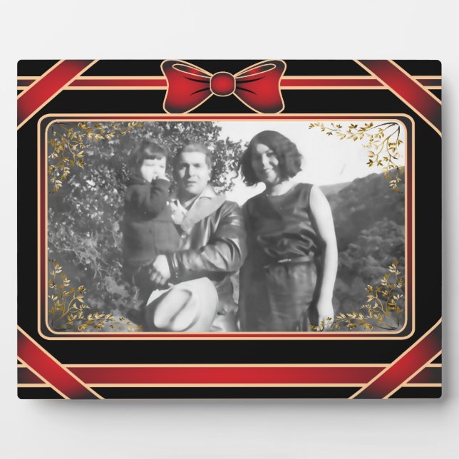 Photo Plaque d'art en ruban rouge (Devant)