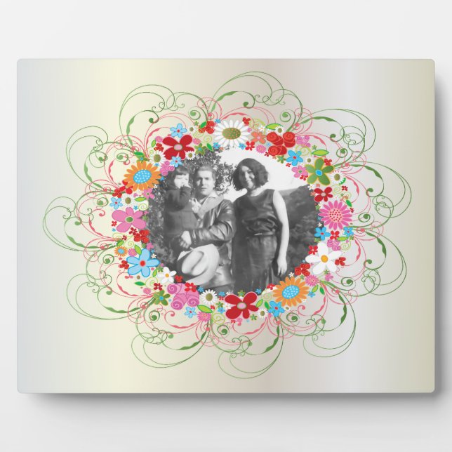 Photo Plaque d'art floral Art déco (Devant)