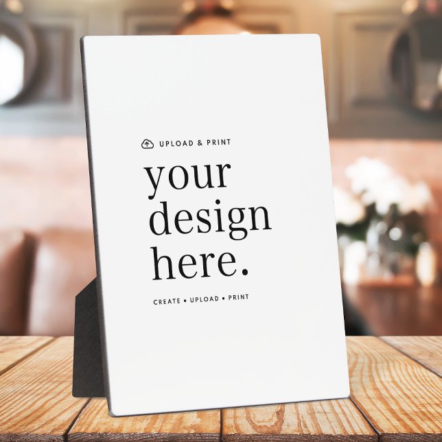 Photo Plaque de 5" x 7" (Versatile tabletop easel plaque sign for business, weddings, special occasion events & more!)