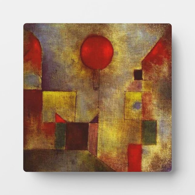 Photo Plaque de ballon rouge Paul Klee (Devant)