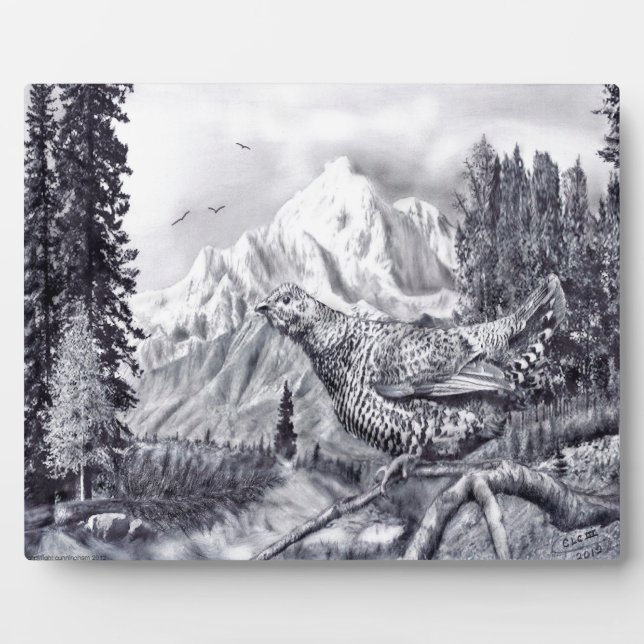 Photo Plaque de caille et de montagne (Devant)