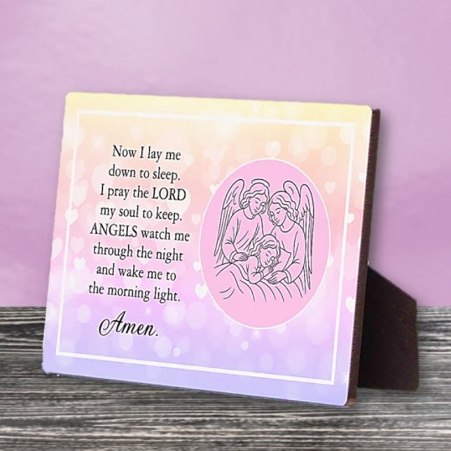 Photo Plaque de chevet de prière pour enfants basée sur  (Créateur téléchargé)