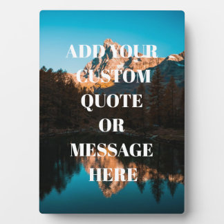 Photo Plaque de citation inspirante personnalisée | Natu