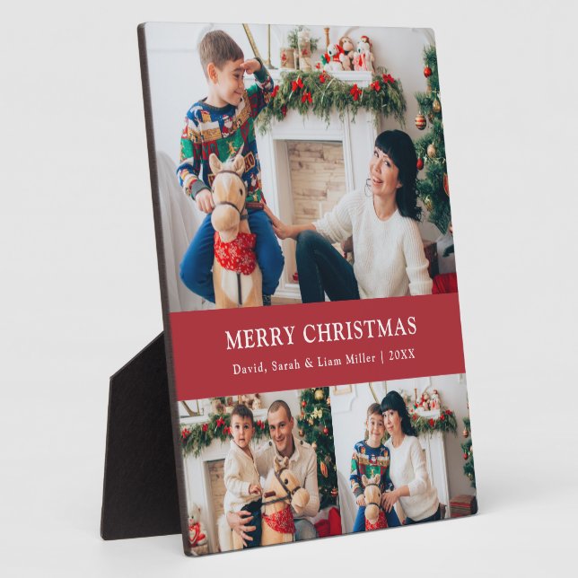 Photo Plaque de collage de photos de Noël (Côté)