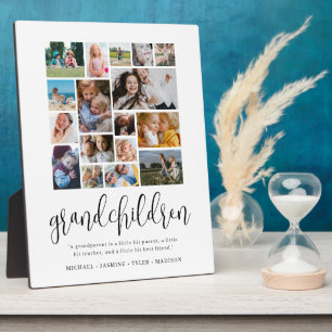 Photo Plaque de collage de photos de petits-enfants Cade