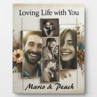 Photo Plaque de collection de 5 photos personnalisée