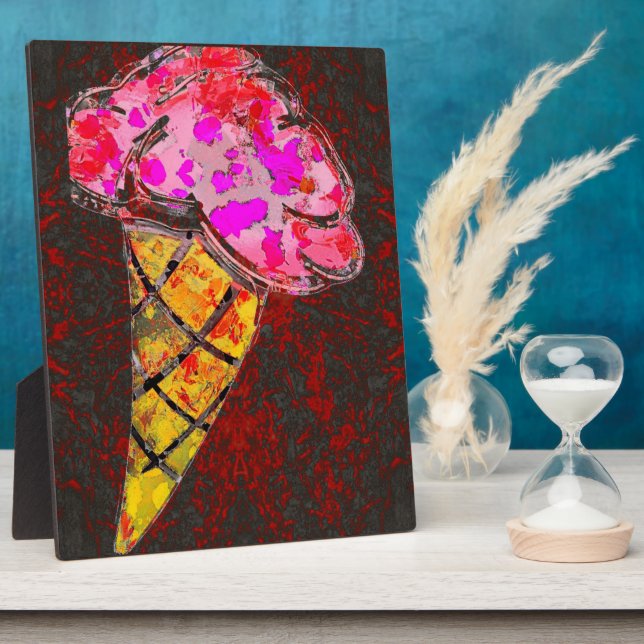 Photo Plaque de cône de glace (Côté)