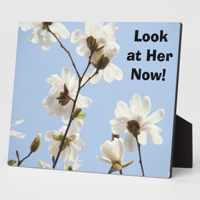 Photo Plaque de contre-enseignes personnalisées Fleurs d (Côté)