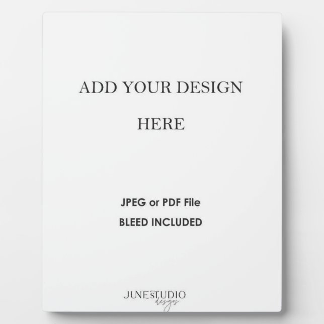 Photo Plaque de dessus de table de 8 x 10 po avec impres (Devant)