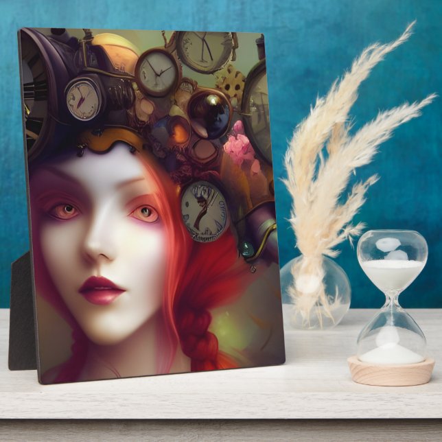Photo Plaque de femme Steampunk (Côté)