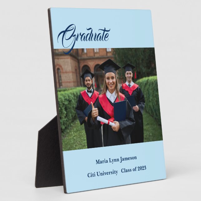 Photo Plaque de fin d'études (Côté)