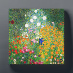Photo Plaque de jardin fleurie Gustav Klimt<br><div class="desc">Plaque du jardin des fleurs Gustav Klimt. Peinture à l'huile sur toile de 1907. Achevé durant sa phase d’or, Flower Garden est l’un des tableaux paysagers les plus célèbres de Klimt. Les couleurs d'été éclatent dans cette oeuvre avec un beau mélange de fleurs orange, rouge, violet, bleu, rose et blanc....</div>