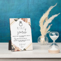 Plaque de jeu de chasse aux alliances pour Baby Sh