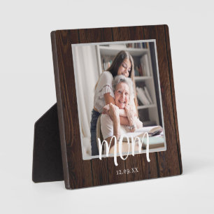 Photo Plaque de la Fête des Mères Rustique personnalisée