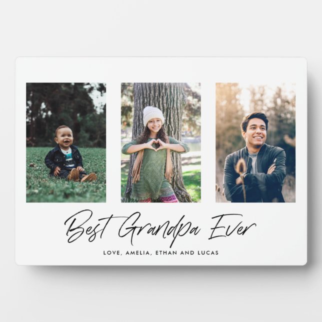 Photo Plaque de la Fête du Père du Meilleur Grand-Père (Devant)