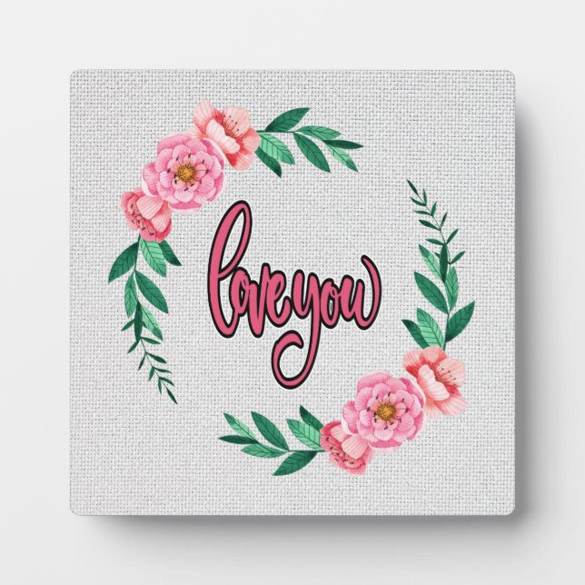 PHOTO PLAQUE DE L'AMOUR (Devant)