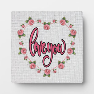 PHOTO PLAQUE DE L'AMOUR