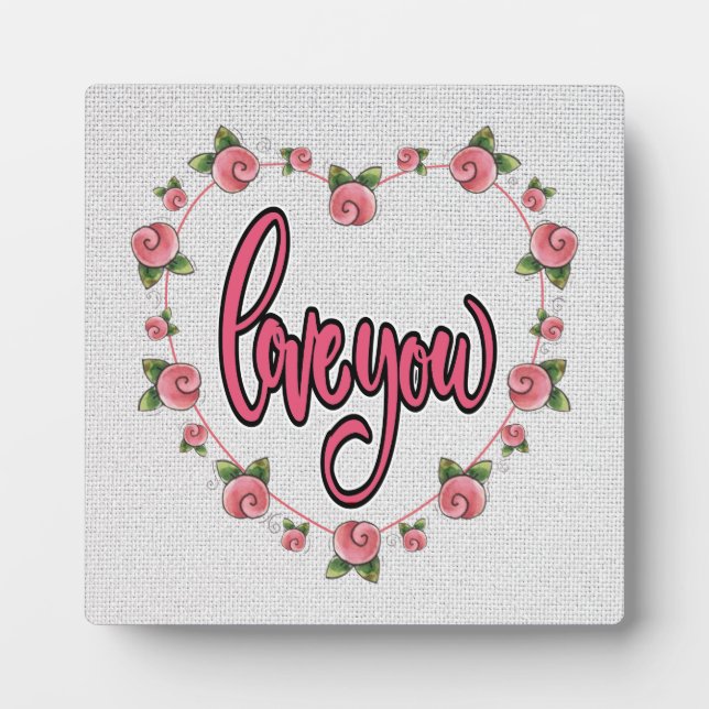 PHOTO PLAQUE DE L'AMOUR (Devant)