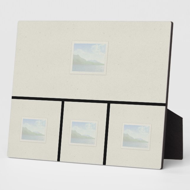 Photo Plaque de plateau 8x10 avec 4 images (Côté)