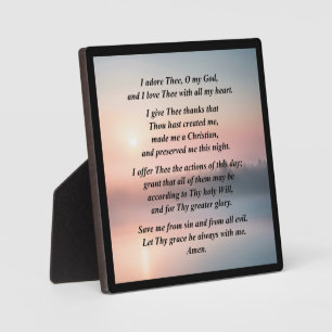 Photo Plaque de prière du matin avec de l'Easel
