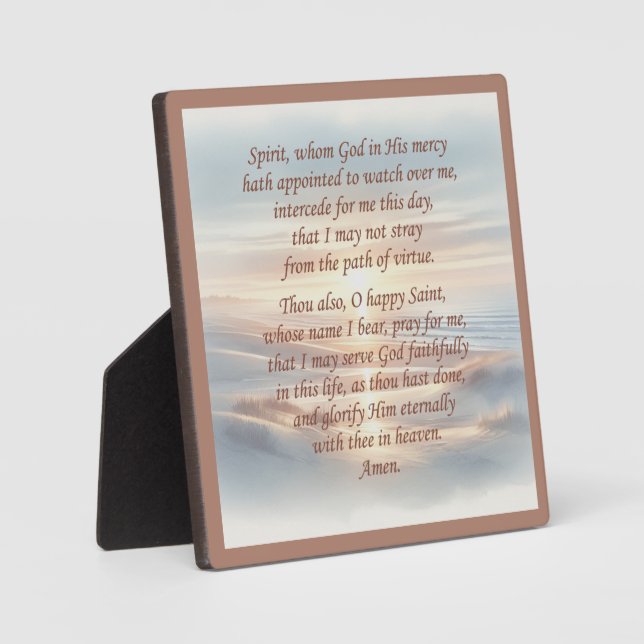 Photo Plaque de prière du matin avec de l'Easel (Recto)