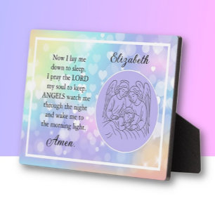 Photo Plaque de prière personnalisée pour enfants basée