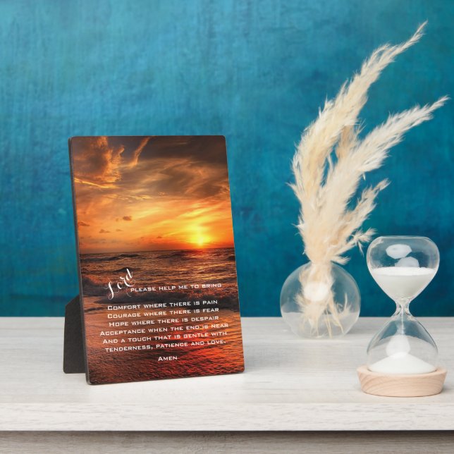 Photo Plaque de prière pour l'étudiant en soins infirmie (Côté)