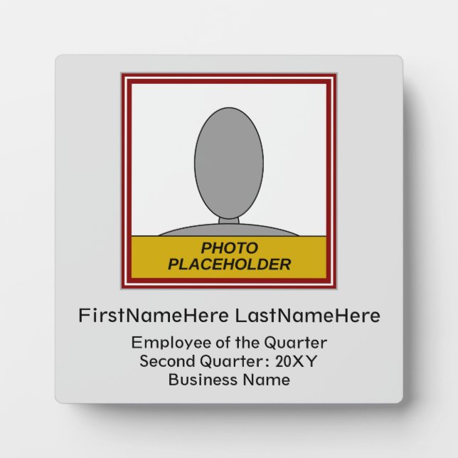 Photo Plaque de reconnaissance du personnel de base enco (Devant)