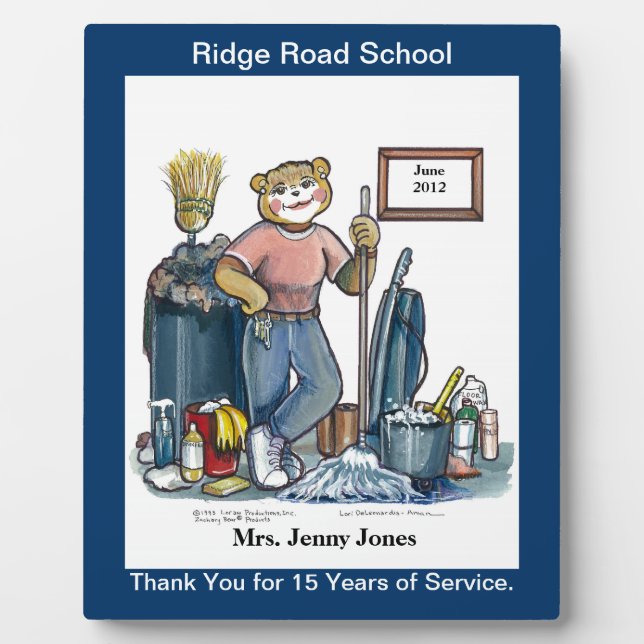 Photo Plaque de reconnaissance ou de récompense du gardi (Devant)